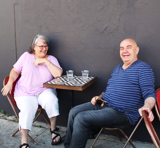 People sitting at table